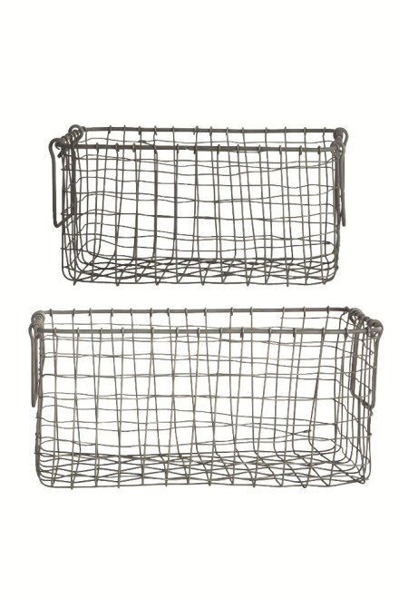 Aren't they gorgeous? Wire basket set £32.95, Emerald Nest